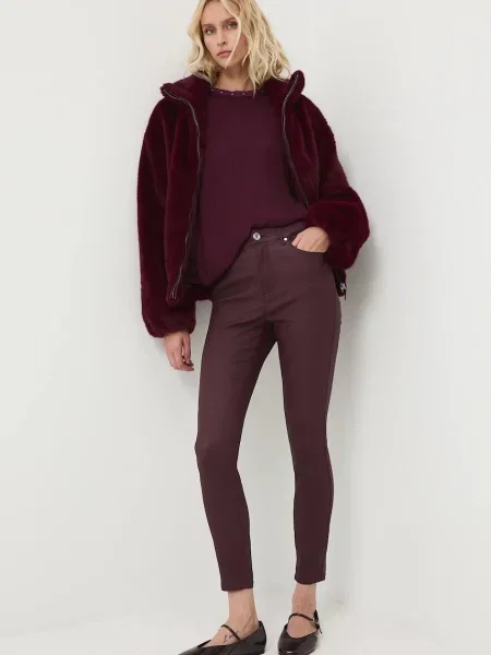 Блузка Medicine однотонна бордовий