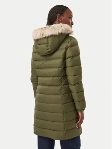 Vatovaná bunda Tommy Jeans zelená