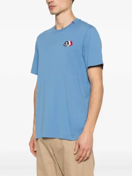 Tricou Moncler cu autograf albastru