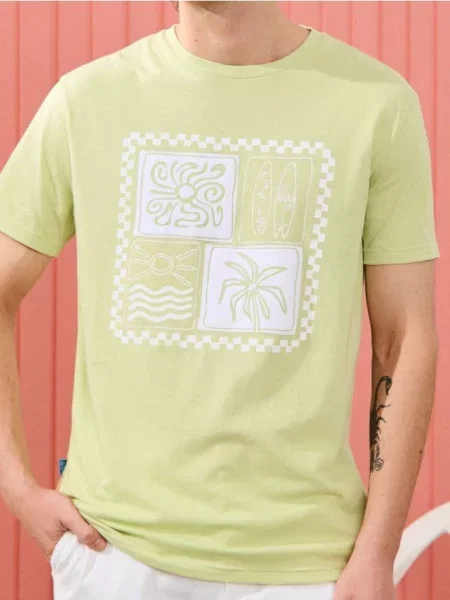 Sinsay Tričko s krátkým rukávem zelená