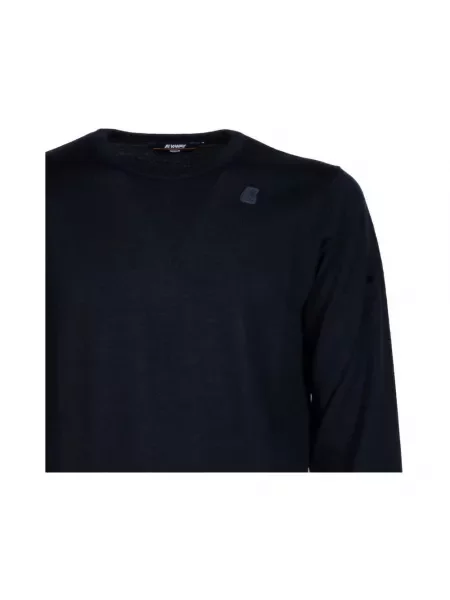 Sweter K-way wełniany niebieski