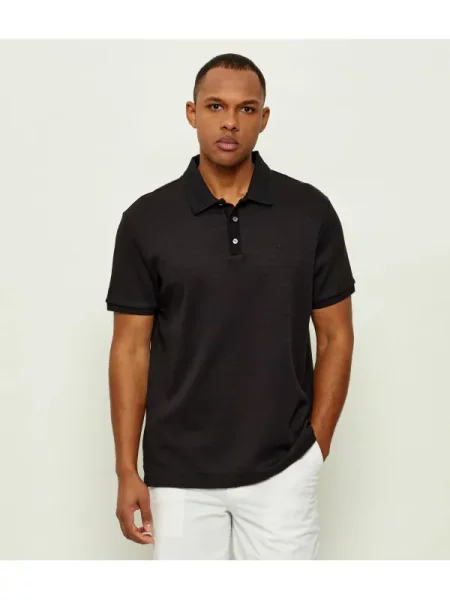 Tricou polo Calvin Klein clasic negru