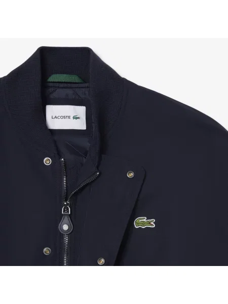 Lacoste Wodoodporna Bomberka Z Tafty niebieski