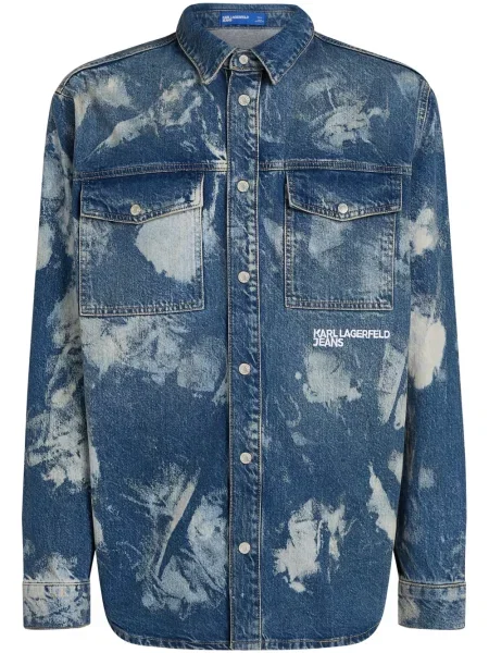 Риза Karl Lagerfeld Jeans синьо