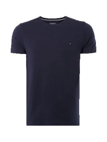 T-shirt z okrągłym dekoltem Tommy Hilfiger granatowa