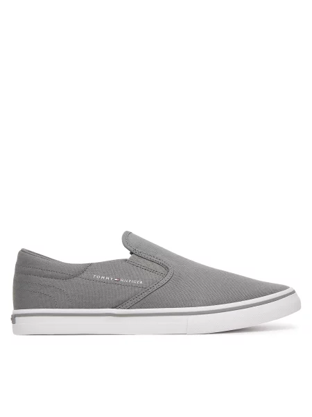 Tenis superge Tommy Hilfiger Vulc Core Slip On siva