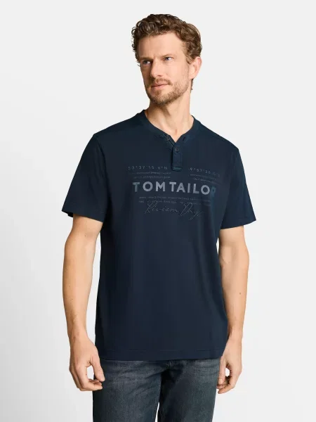TOM TAILOR Tricou închis albastru