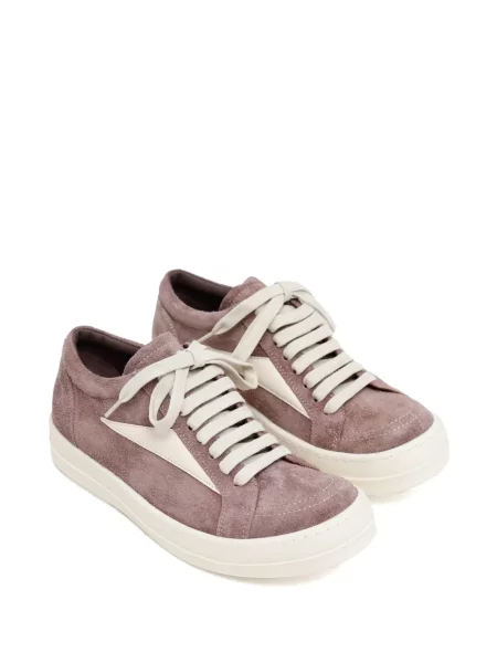 Sneakerși Rick Owens din piele de căprioară violet