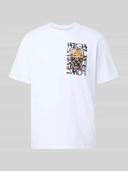 T-shirt z nadrukiem model HATTY MAN' Edwin biała