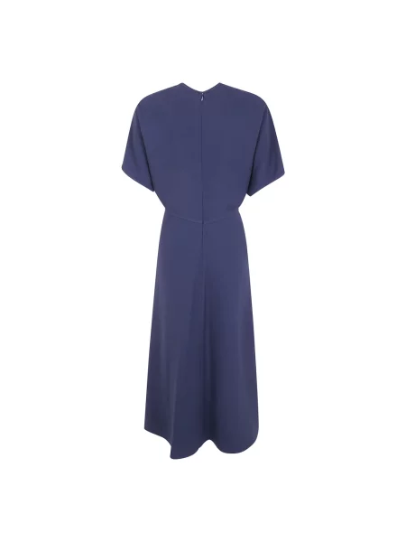 Sukienka midi Victoria Beckham niebieska