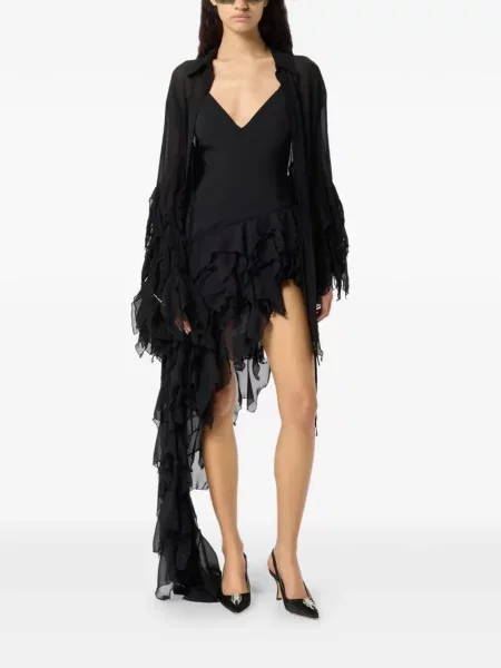 Rochie mini Blumarine cu volane negru
