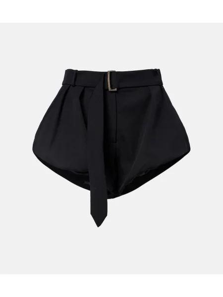 Szorty Magda Butrym wełniane czarne