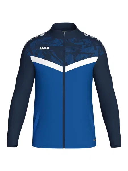 Poliestrowa bluza dresowa Jako Iconic niebieska