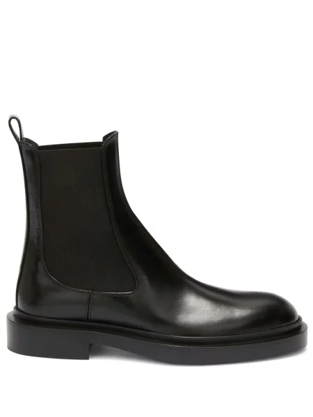 Cizme scurte Jil Sander din piele negru