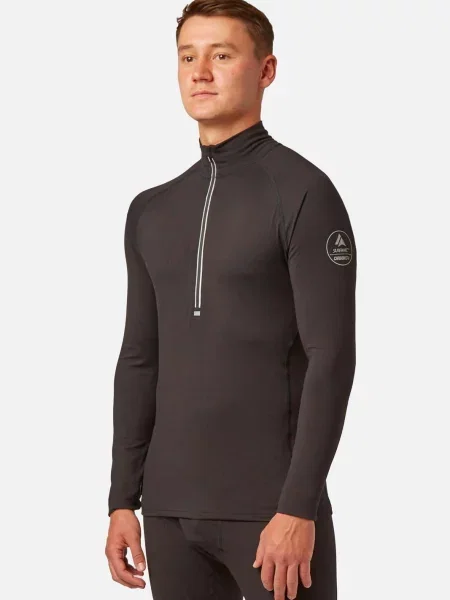 Bluza termoaktywna Surfanic Bodyfit Zip Neck czarna