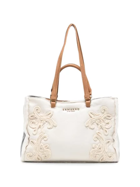 Geantă shopper Ermanno Firenze cu broderie