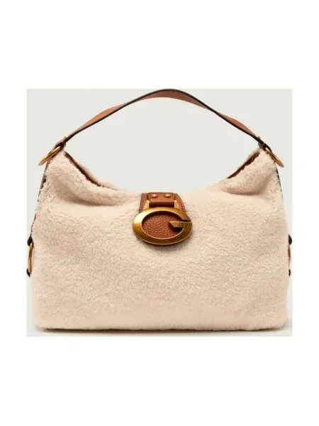 Guess Geantă pe umăr CAMDEN | shearling bej