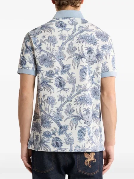 Tricou polo Etro cu model floral