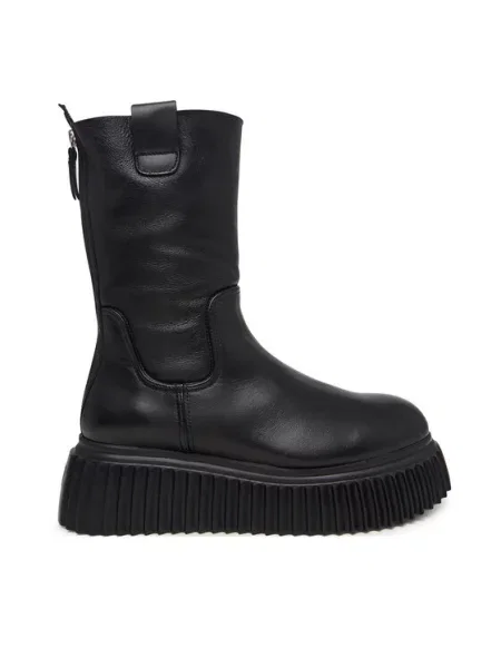 AGL Botine Milagros Fur negru