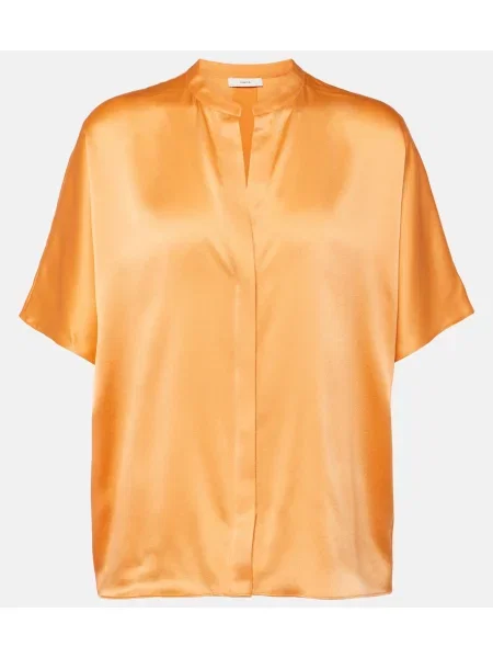 Bluză Vince din satin portocaliu