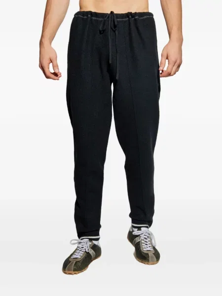 Pantaloni Maison Margiela de lână negru