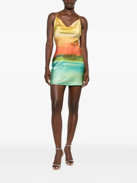 Rochie mini Donde Esteban cu imagine albastru