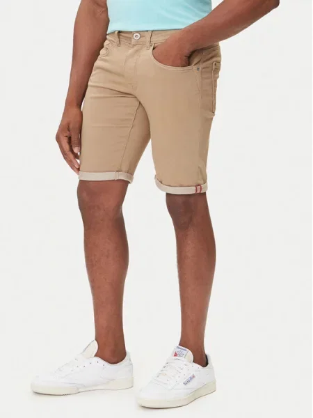 Džínové šortky Petrol Industries béžové