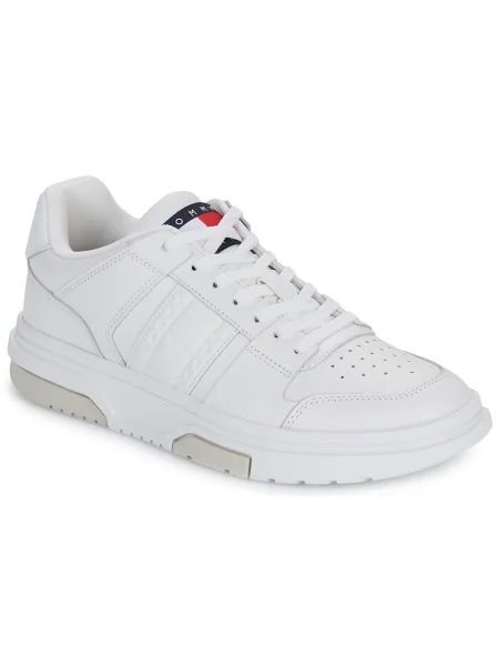Kožené tenisky Tommy Jeans biela