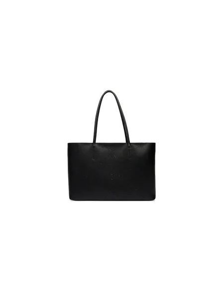 Calvin Klein Táska Emblem Aop Perfor Lthr Tote fekete