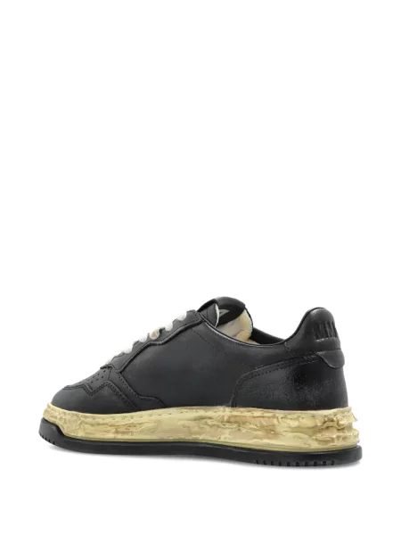 Sneakerși Autry din piele zdrențuiți negru