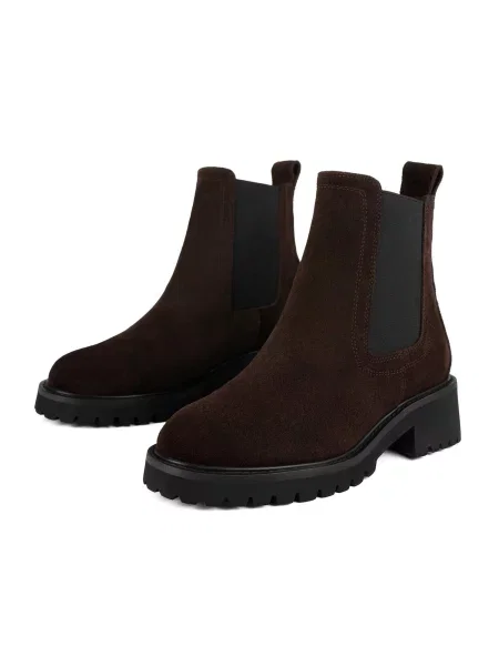 HANDMADE SHOES Cizme glezne FROM THE BEST închis maro