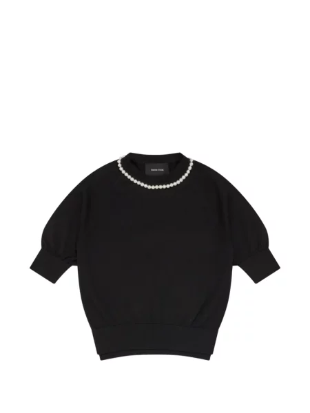 Pulover Simone Rocha cu perle negru