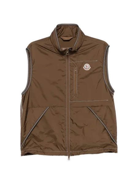 Vestă Moncler fără mâneci maro