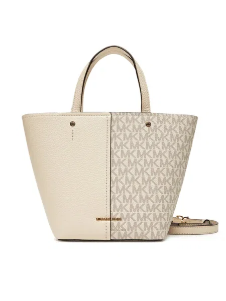 MICHAEL Michael Kors Geantă Flora Écru negru