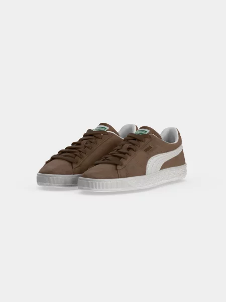 PUMA Členkové tenisky Suede Classic čokoládová biela