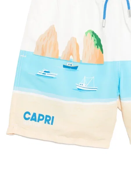 Slip de baie Mc2 Saint Barth cu imagine alb