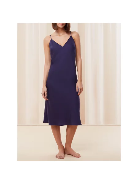 Triumph Nočna srajca Silky Sensuality Mornarsko Regular Fit modra