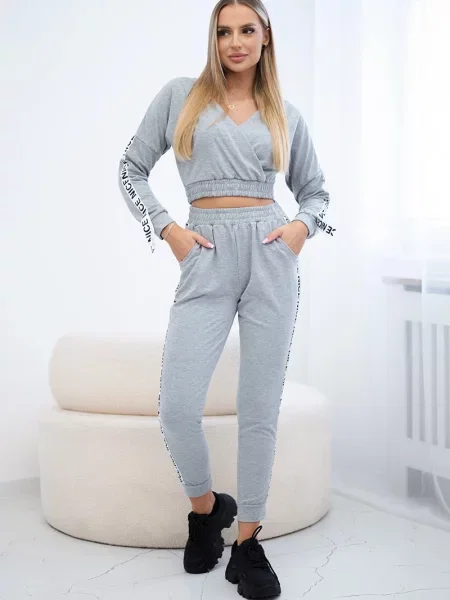 Kalhoty Kesi šedé
