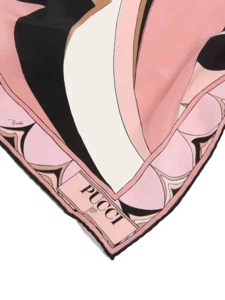 Krepp sál Pucci nyomtatás fekete
