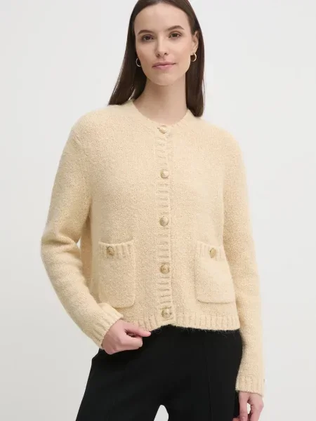 Tommy Hilfiger cardigan din amestec de lana bej