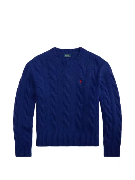 Велурени бягане с яка чорапи Polo Ralph Lauren синьо