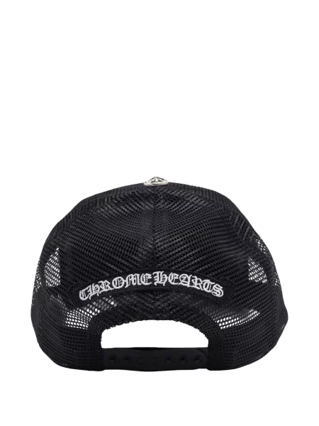 Căciulă Chrome Hearts cu motiv cu inimi negru