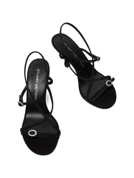 Sandale Stuart Weitzman de cristal negru