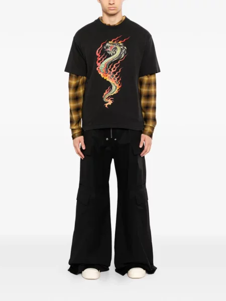 Tricou Melt cu imagine gri