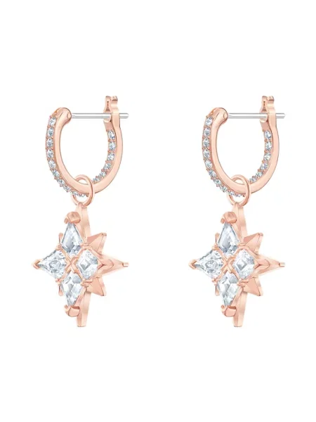 Kolczyki Swarovski różowe