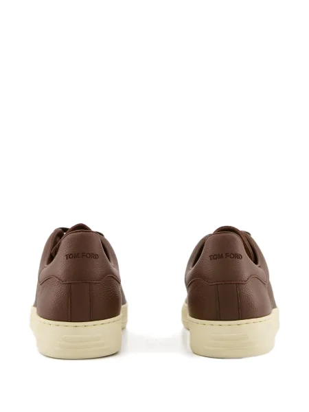 Sneakerși Tom Ford din piele maro