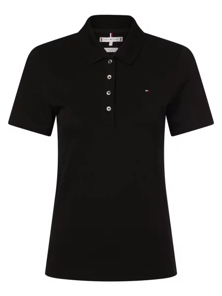 Tommy Hilfiger koszulka polo Kobiety jednolity S czarny