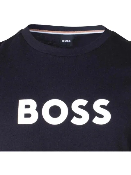 Tricou Boss Black cu autograf negru