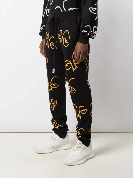 Pletené kalhoty jogger Haculla černé