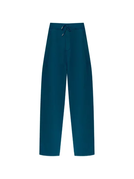Pantaloni Dsquared2 cu broderie alergare cu cordon albastru